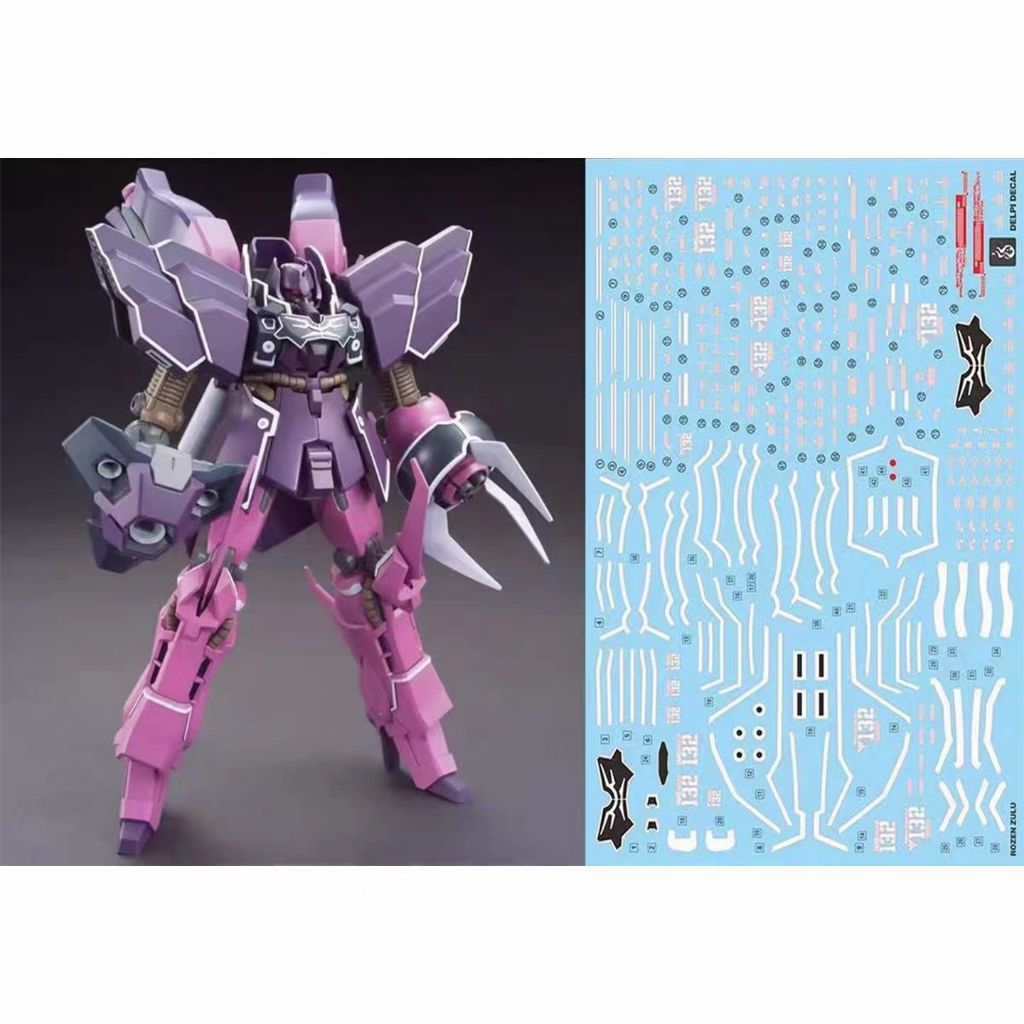 HG 1/144 ROZEN ZULU WATER DECAL GHOST CUSTOM DECAL
