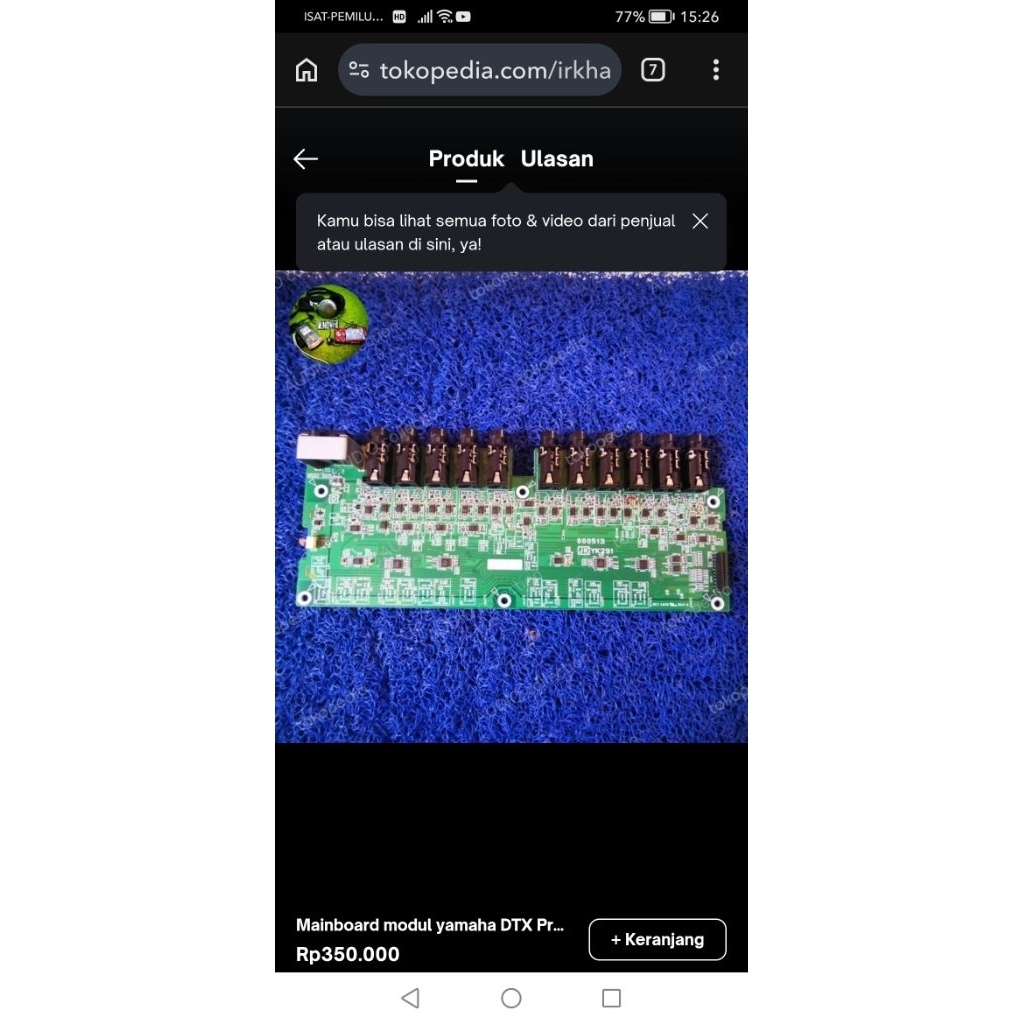 Mainboard Yamaha DTX PRO modul drum elektrik Yamaha DTX6 bahan kanibal