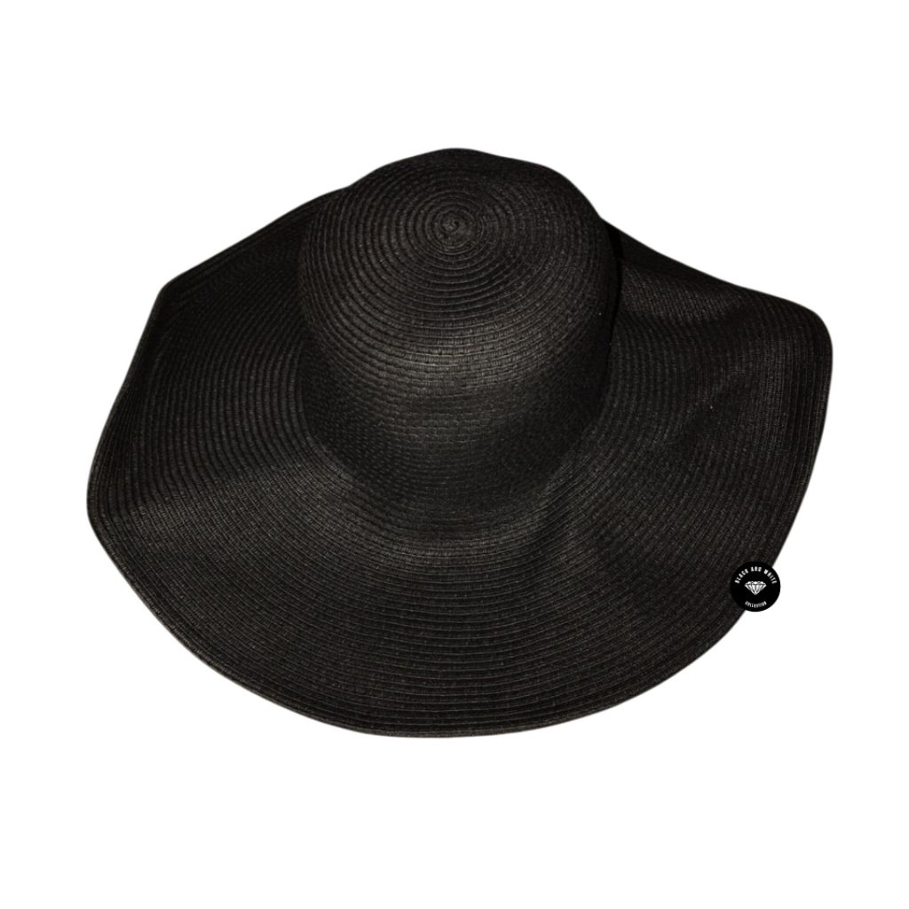 J.CREW WOMAN'S ACCESSORIES CAP/TOPI WANITA BLACKANDWHITECOLLECTION