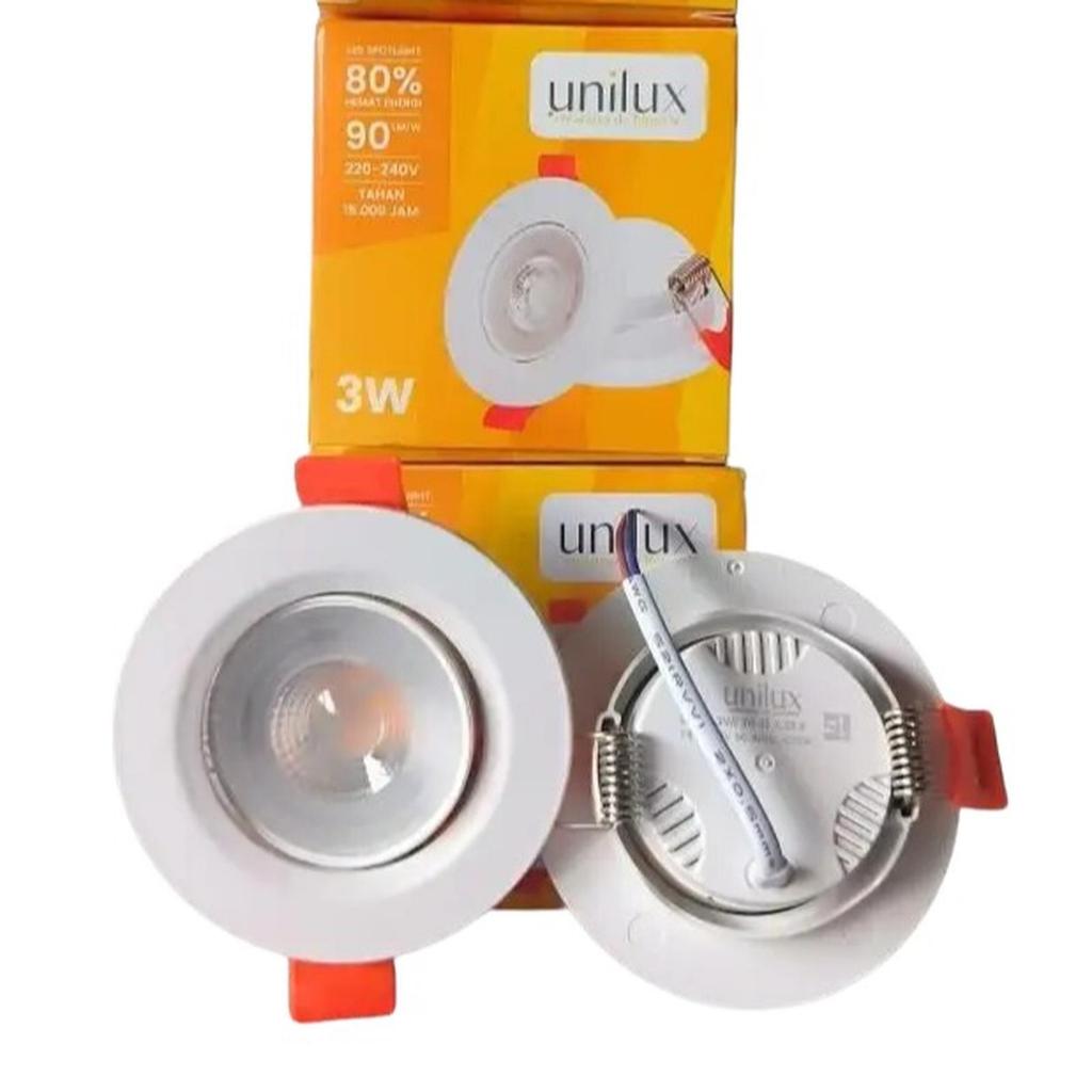 UNILUX LED SPOTLIGHT 3 WATT LAMPU SPOTLIGHT INBOW 3 WATT dan 5 WATT