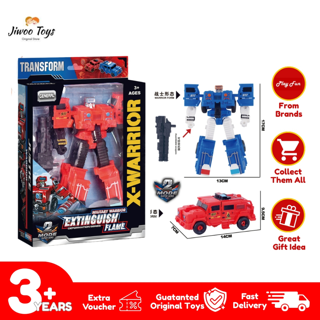 Mainan Robot Transformer X-Warrior 2in1 Mecha HW23024049