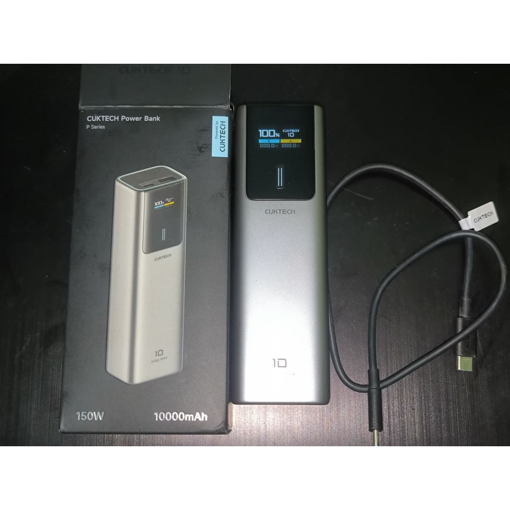 Power Bank CUKTECH 10 10000mAh 150W (Second) + Charger CUKTECH 15 GaN Charger 140W (Second)