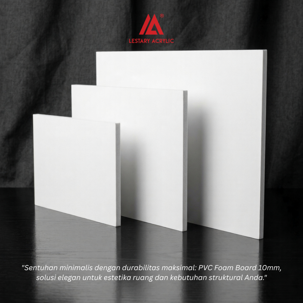 PVC Foam Board Ketebalan 10mm ukuran A3, A4, A5 dan Custom Kuat dan Anti Rayap
