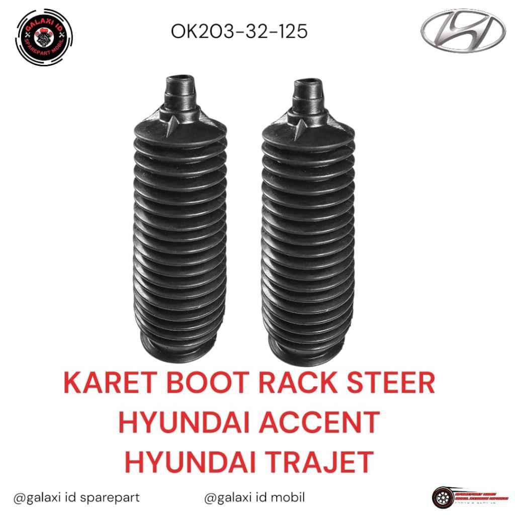 KARET BOOT RACK STIR STEER HYUNDAI ACCENT TRAJET [GALAXI ID]