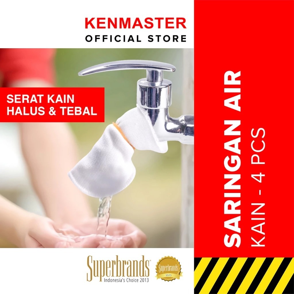 KENMASTER Saringan Kran Air Kain / Filter Air Kain / Water Filter / Filter Air Kran ISI 4 PCS - SARI