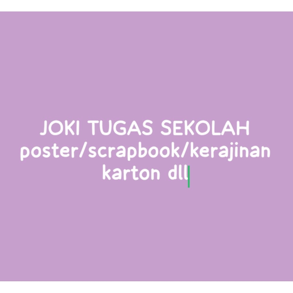 Joki tugas sekolah