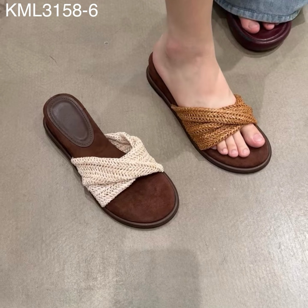 KML3158-6 Sandal Guangzhou Flat Wanita Import