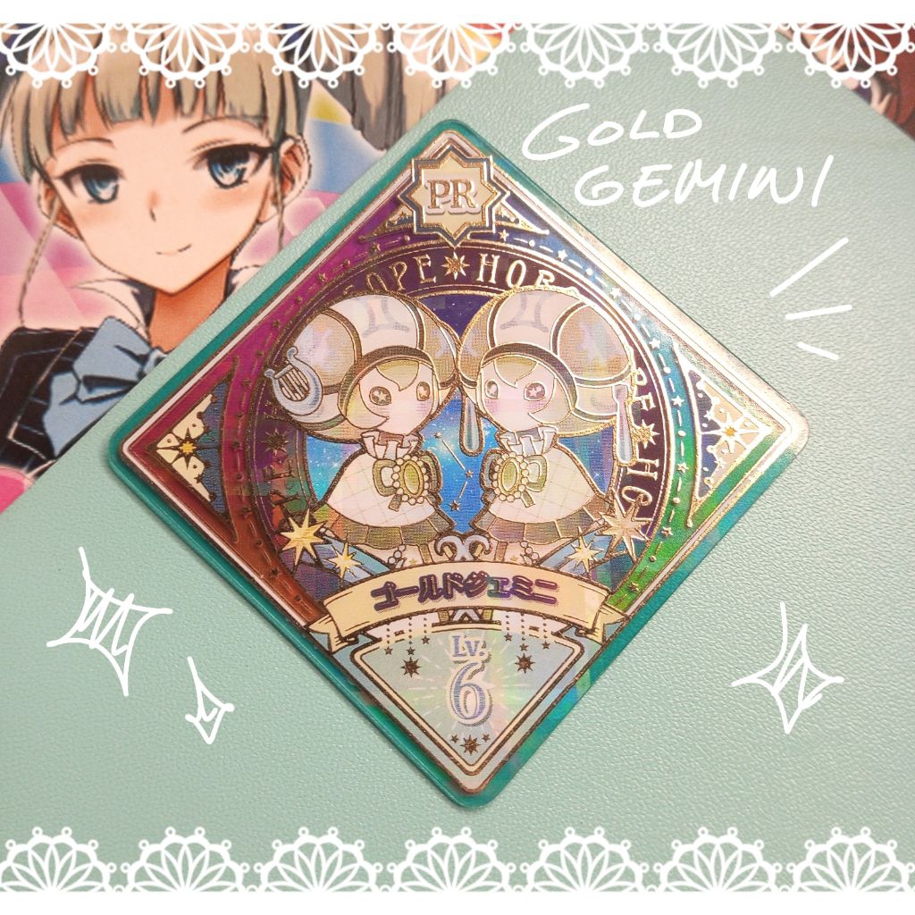 [READY] Aikatsu Planet Swing Kartu Card PREMIUM Dressia Gold Gemini Q-Pit Horoscope, Limited Edition