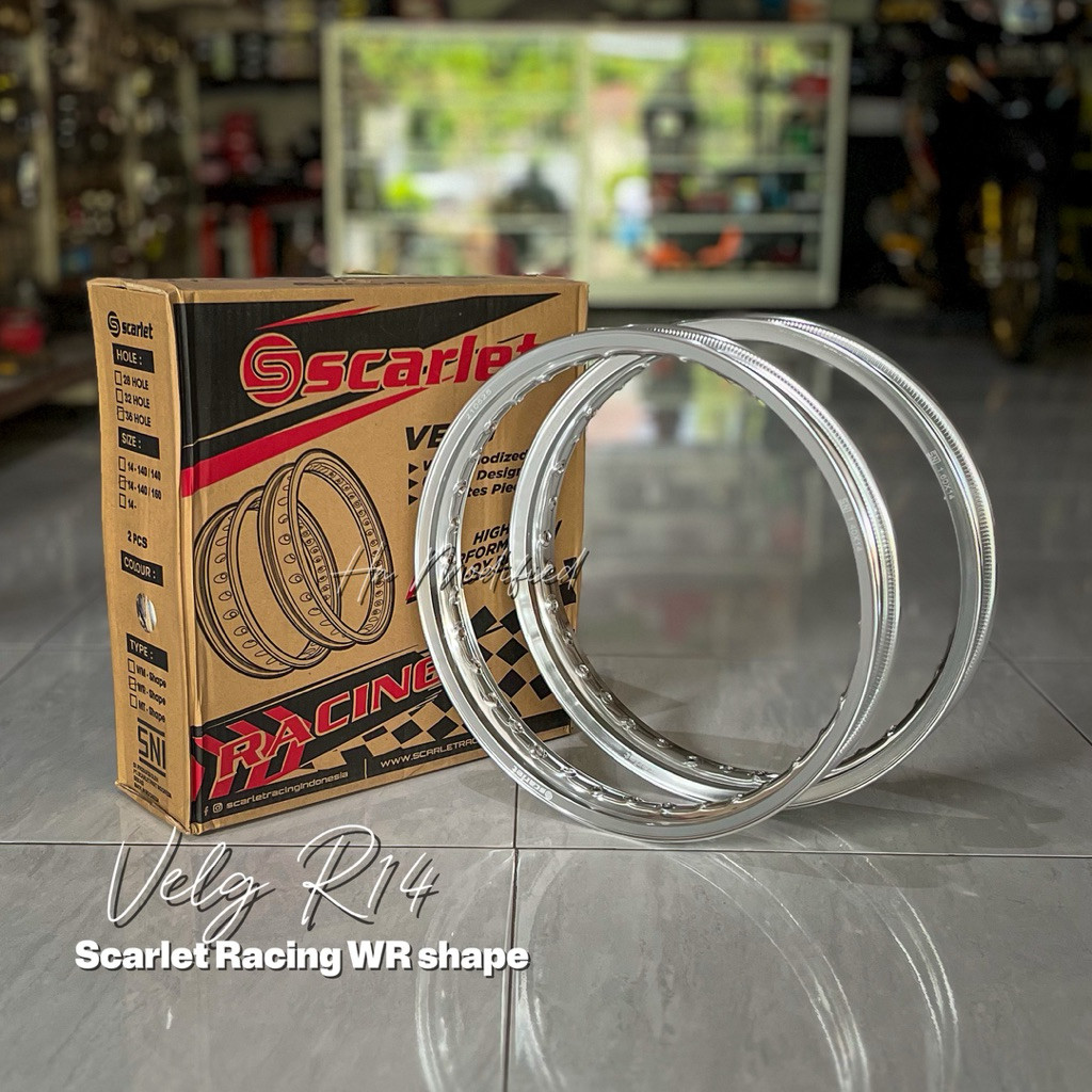 Velg Scarlet Racing DB Ring 14 uk 140 160 185 215 Type WR WM U shape