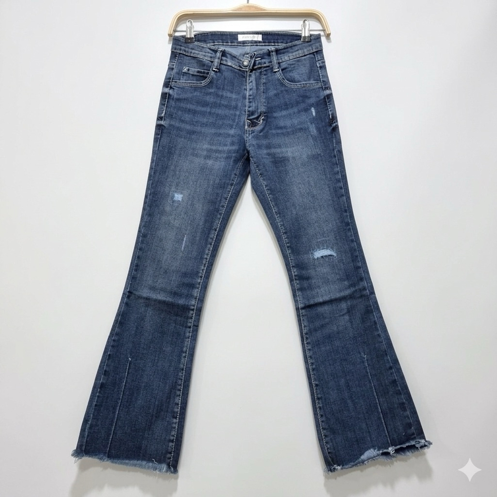 SUMMER J - CUTBRAY Series | Cutbray Bootcut Series Wanita Jeansline Panjang 94 cm Stretch Highwaist