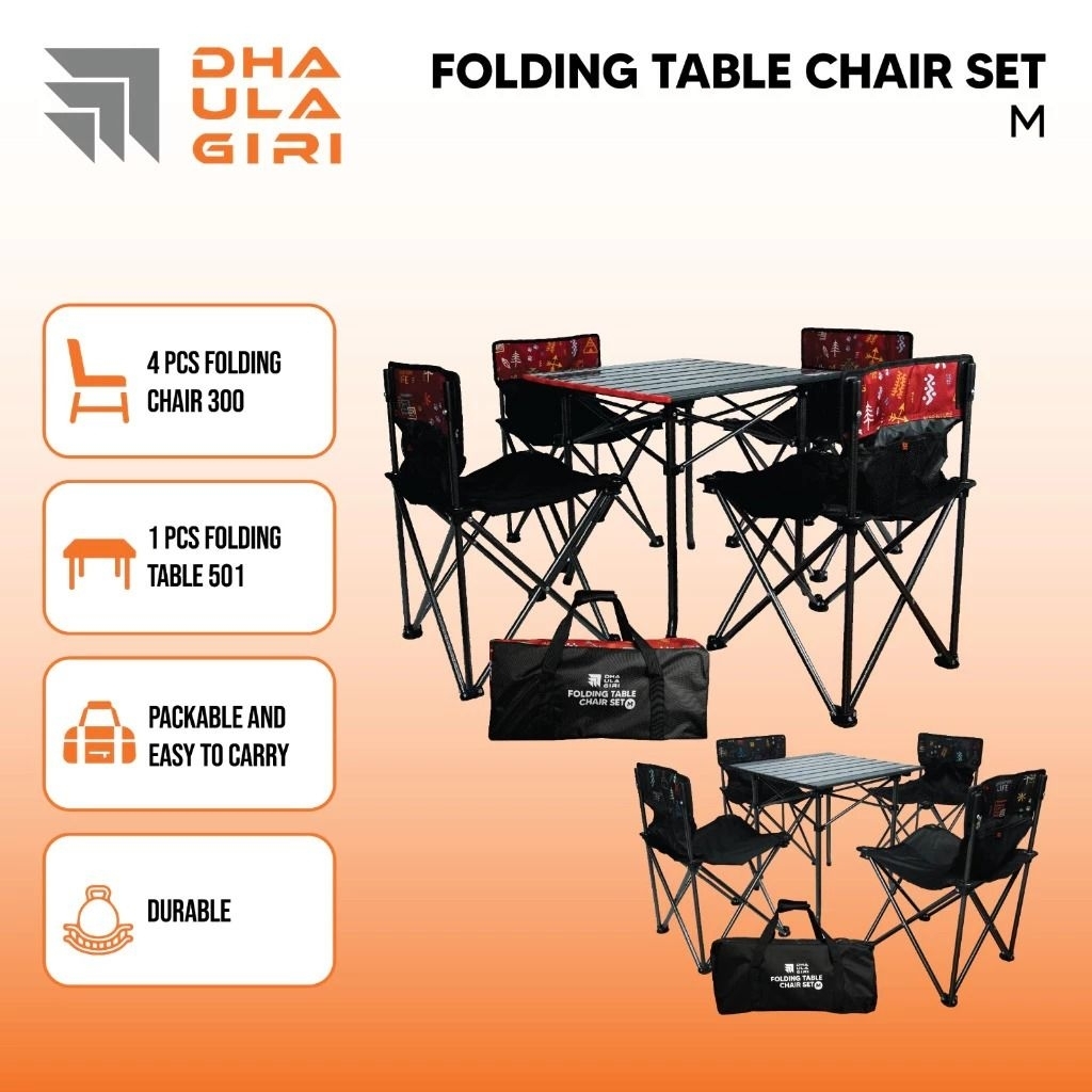 Dhaulagiri Folding Table Chair Set M