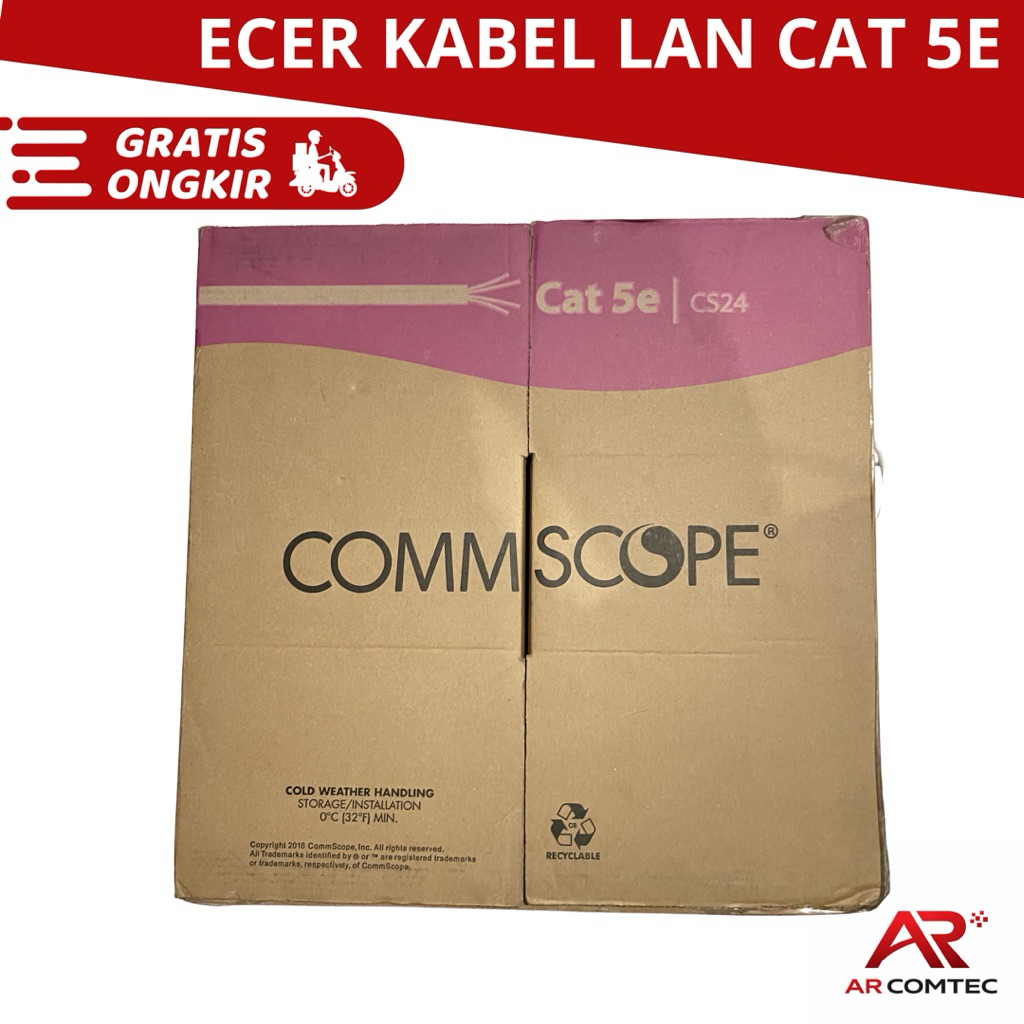 Kabel LAN UTP Cat5 Commscope Eceran Per Meter Original Kabel Jaringan Internet - kabel LAN murah met