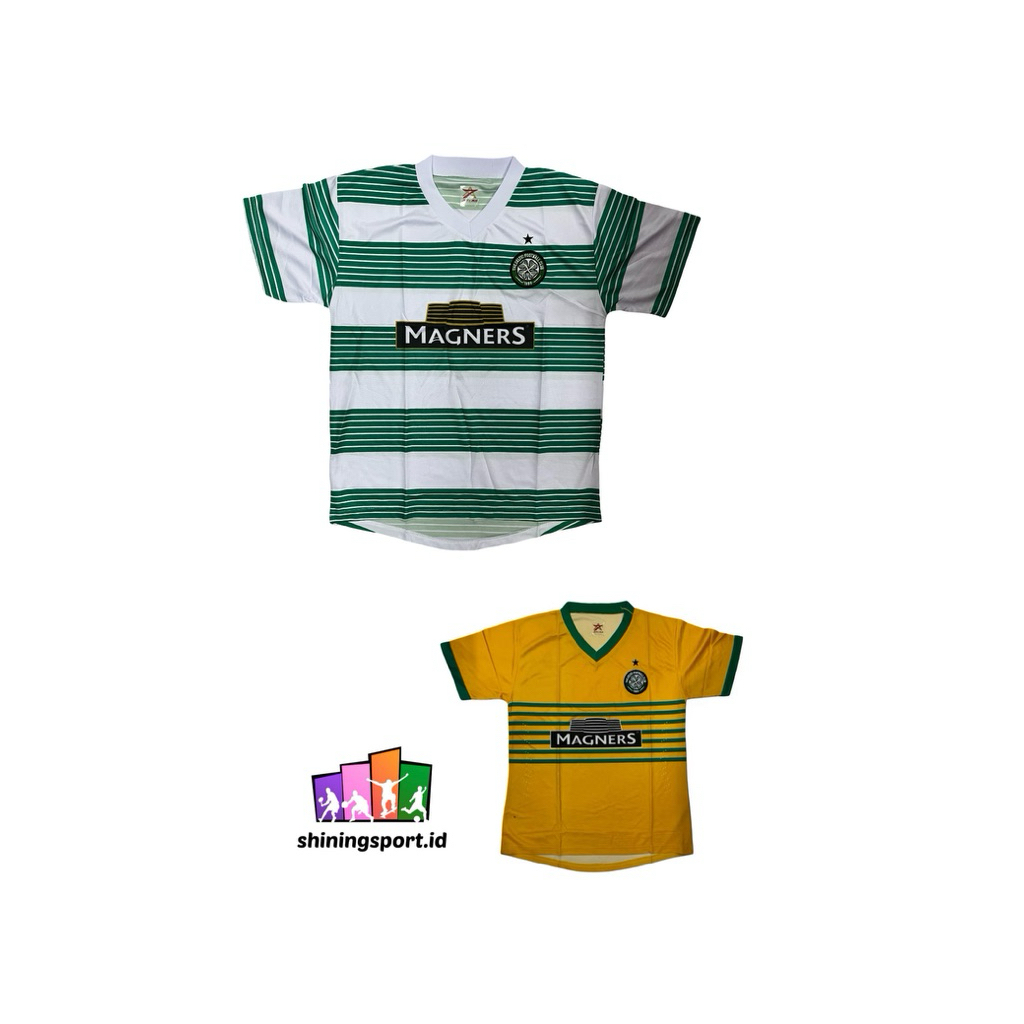 Jersey Bola Anak Hingga Remaja Retro Vintage Celtic Home Away 2013-2015 All Size Fit To XL 7 Stars 1