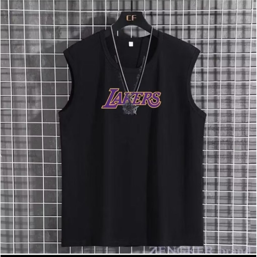 KAOS SINGLET PRIA DEWASA MOTIF LAKERS