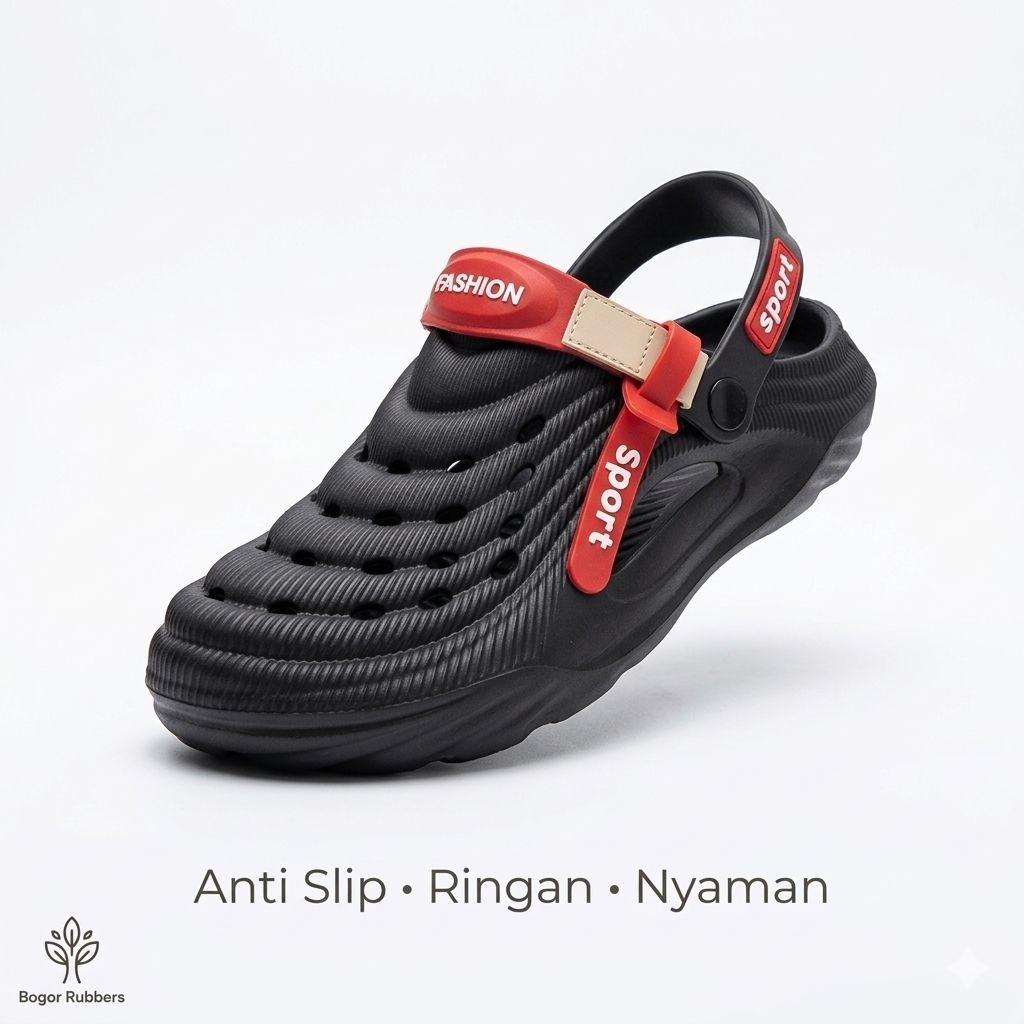 Sepatu Sandal Pria Premium Model Korea Baim Sandal Jibbitz Terbaru Baim Cowok Korea Style