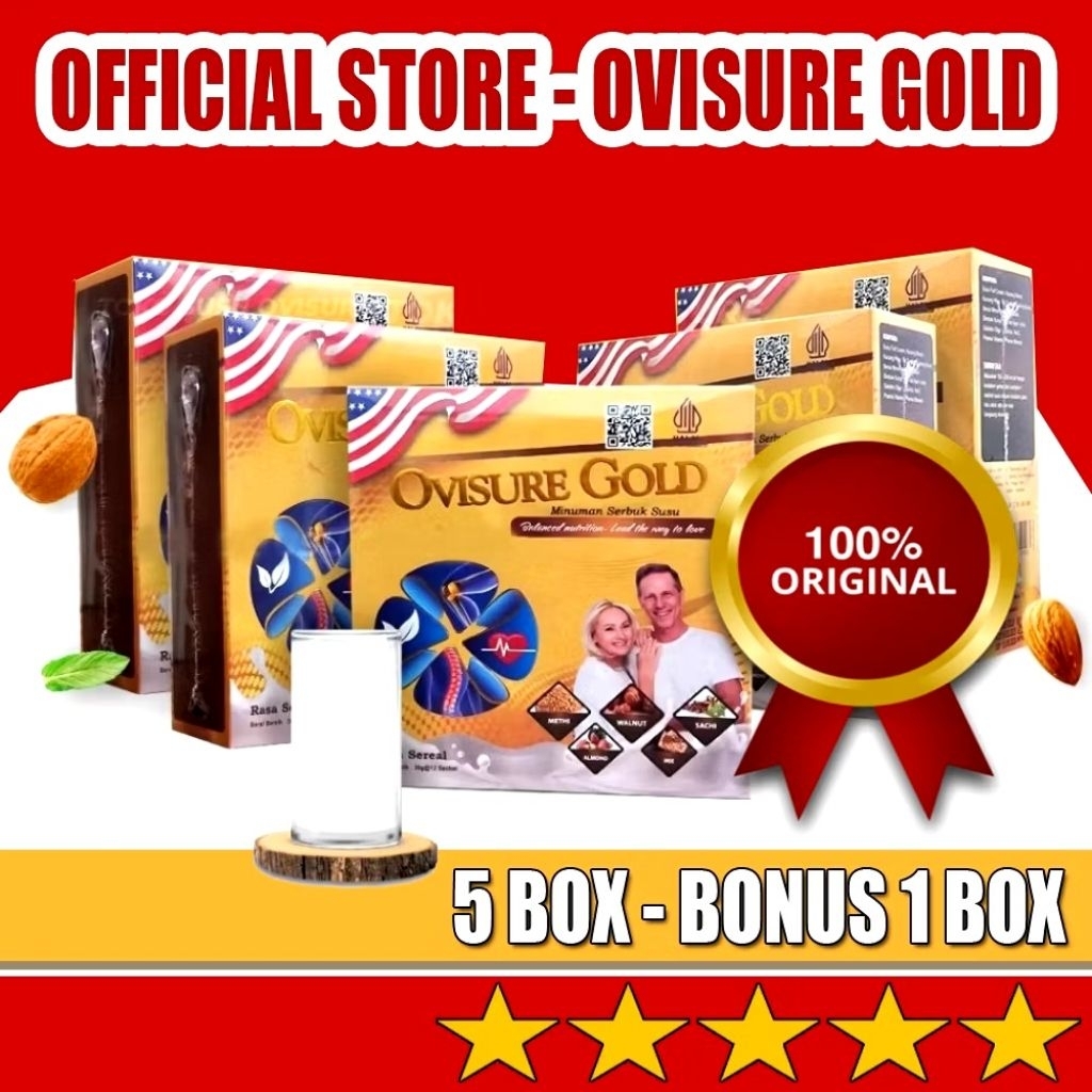 Paket 2 Box Ovisure Gold Asli Original Susu Tulang dan Sendi Sehat Terbaik untuk Atasi Nyeri & Osteo