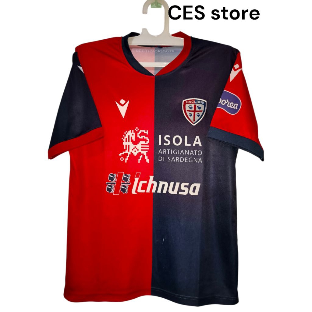 jersey baju bola cagliari home sport casual