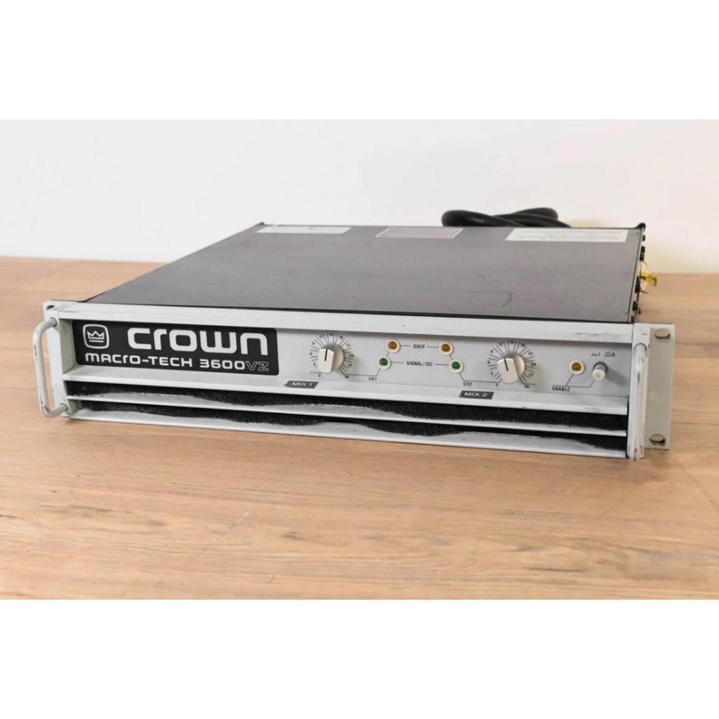 Crown Macro Tech 3600 Power Amplifier Marcotech 3600Vz / MA3600 VZ / MA 3600 VZ / MA3600 VZ