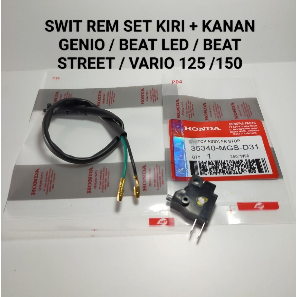 Swit Switch Rem kiri + kanan Honda GENIO ( KOJ ) / BEAT LED / BEAT DELUXE/ BEAT STREET
