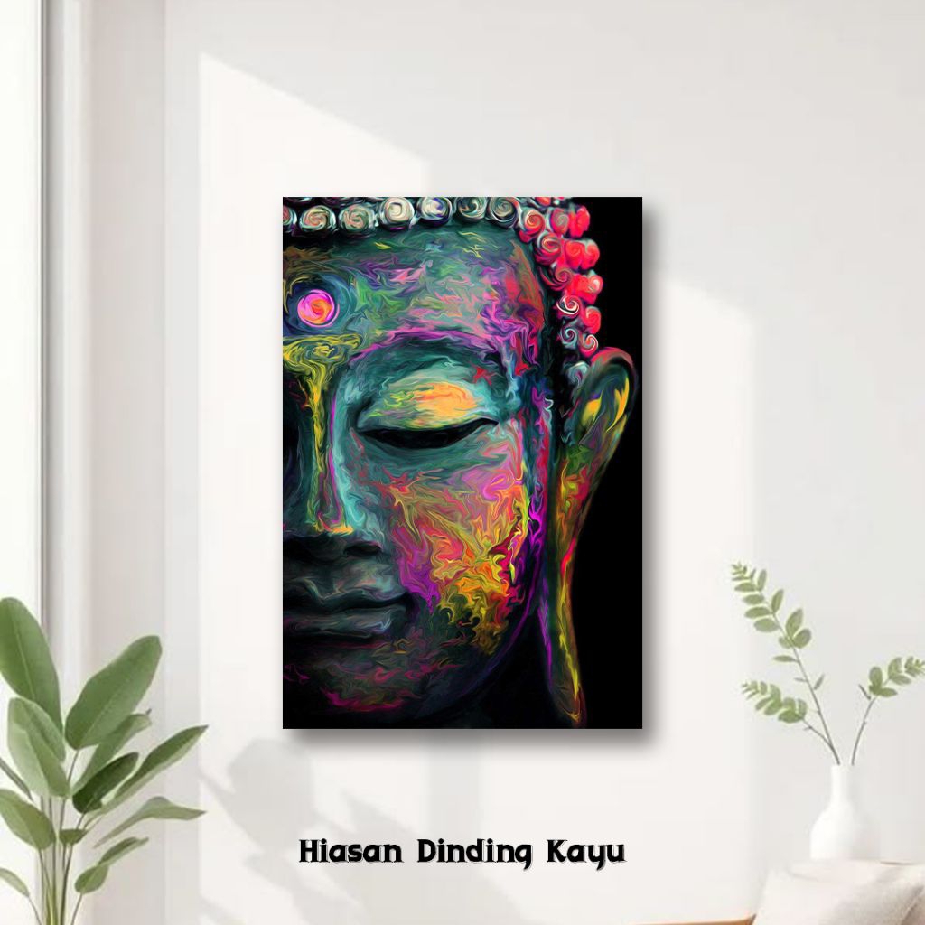 Lokala - HIASAN DINDING Buddha Gotama /  Altar Sembahyang  BUDDHIS / PAJANGAN DEKORASI DINDING BUDDH