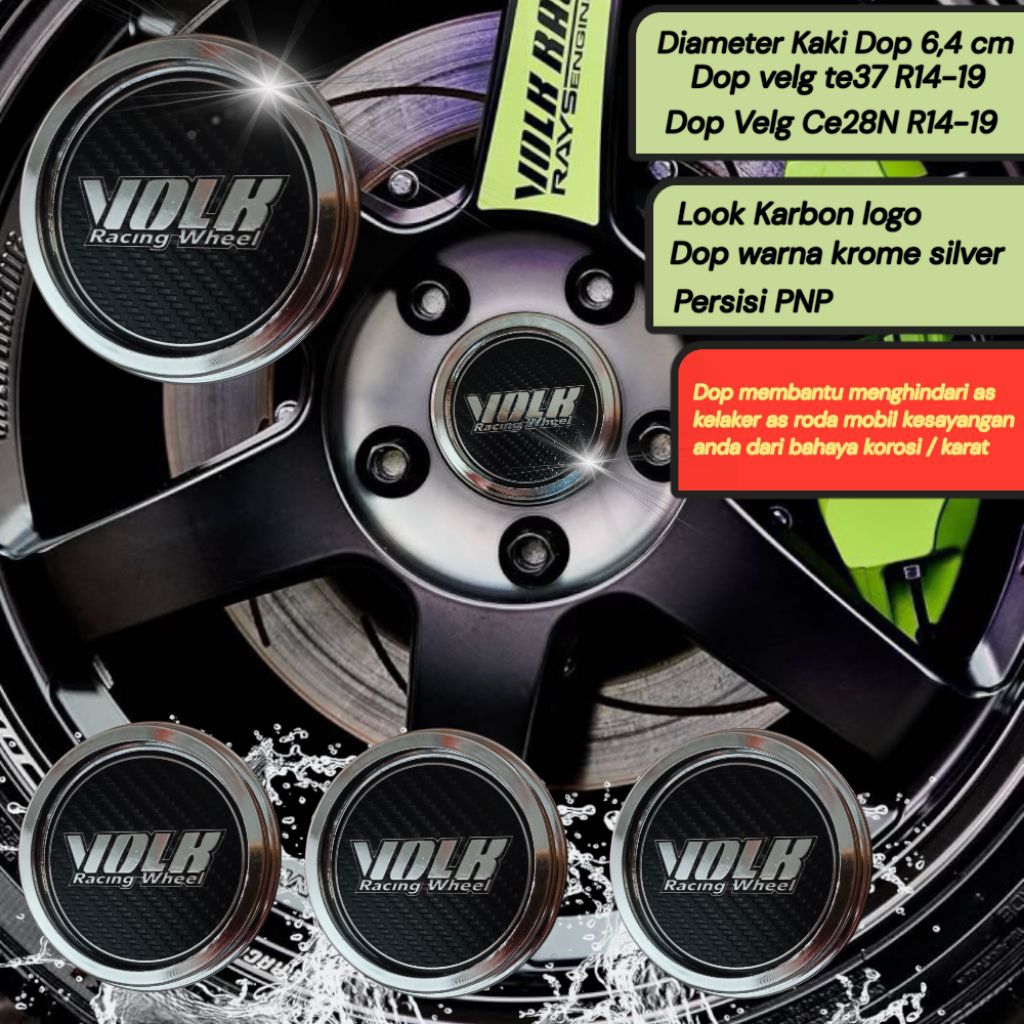 Dop Tutup As Roda Velg Mobil Merk Volk Rays Te37 Ce28 Ring 14 15 16 17 18 19