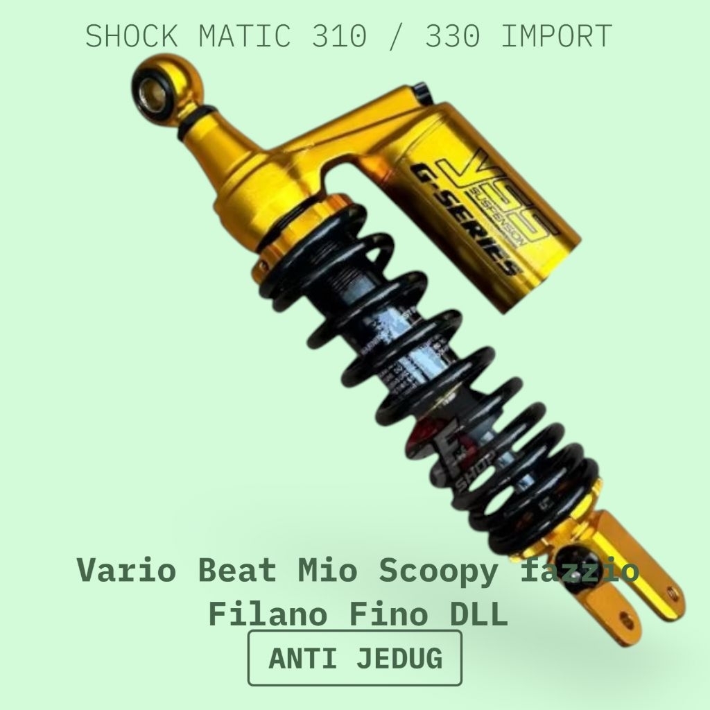 Termurah Shockbreaker Belakang Hitam Tabung Gold Vario 125 Vario 150 Tabung Modelcopy YSS G SERIES U