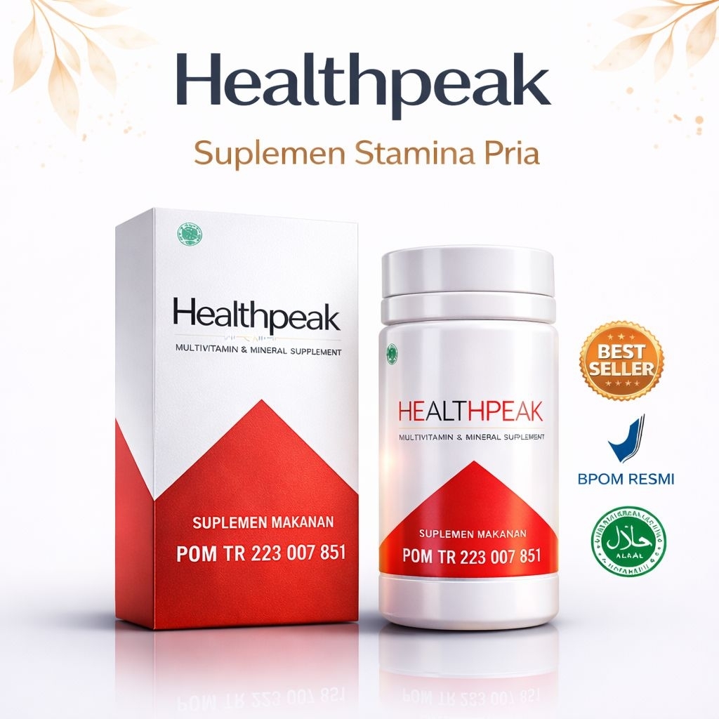 Healthpeak Asli Original obat herbal untuk meningkatkan stamina Pria Bpom
