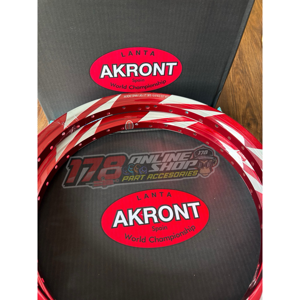 velg akront box motif blade red size 17-140 17-140