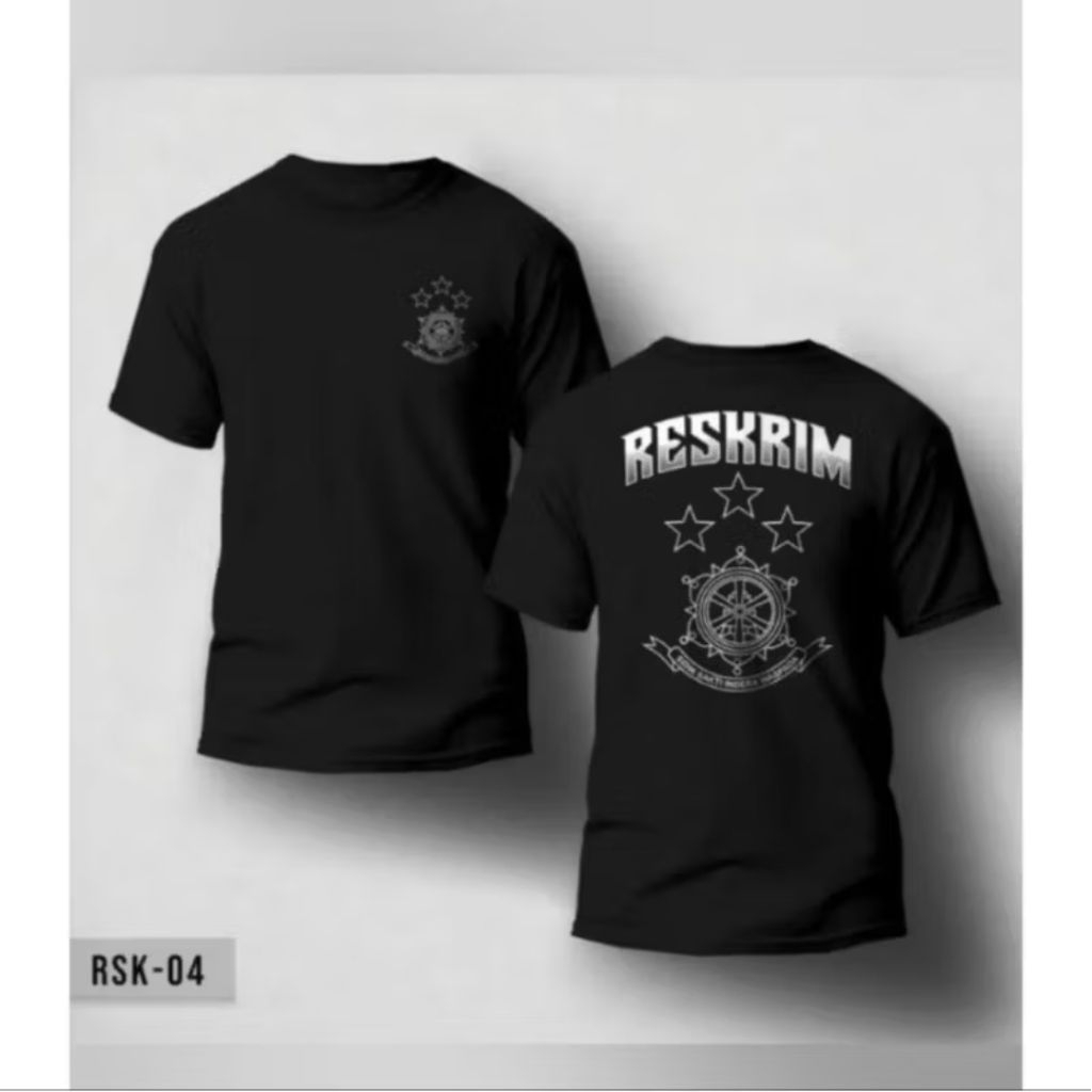 KAOS RESKRIM MOTIF SILVER // KAOS RESKRIM SILVER