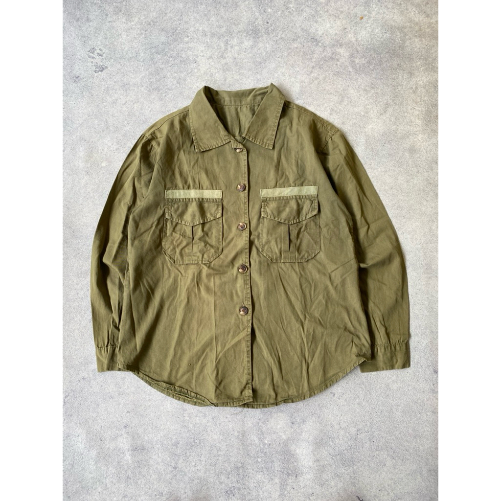 Kemeja Army OG 107