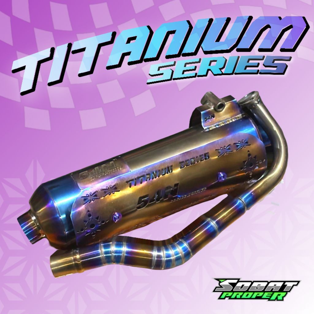 Knalpot 54N Titanium Series Vario/Beat/nmax new/Aerox new