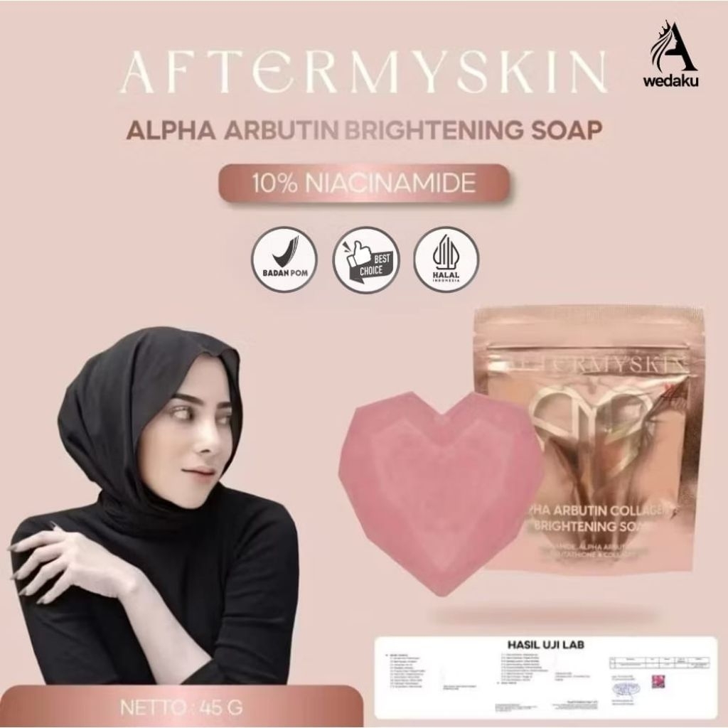 AFTERMYSKIN -ALPHA ARBUTIN brightening soap