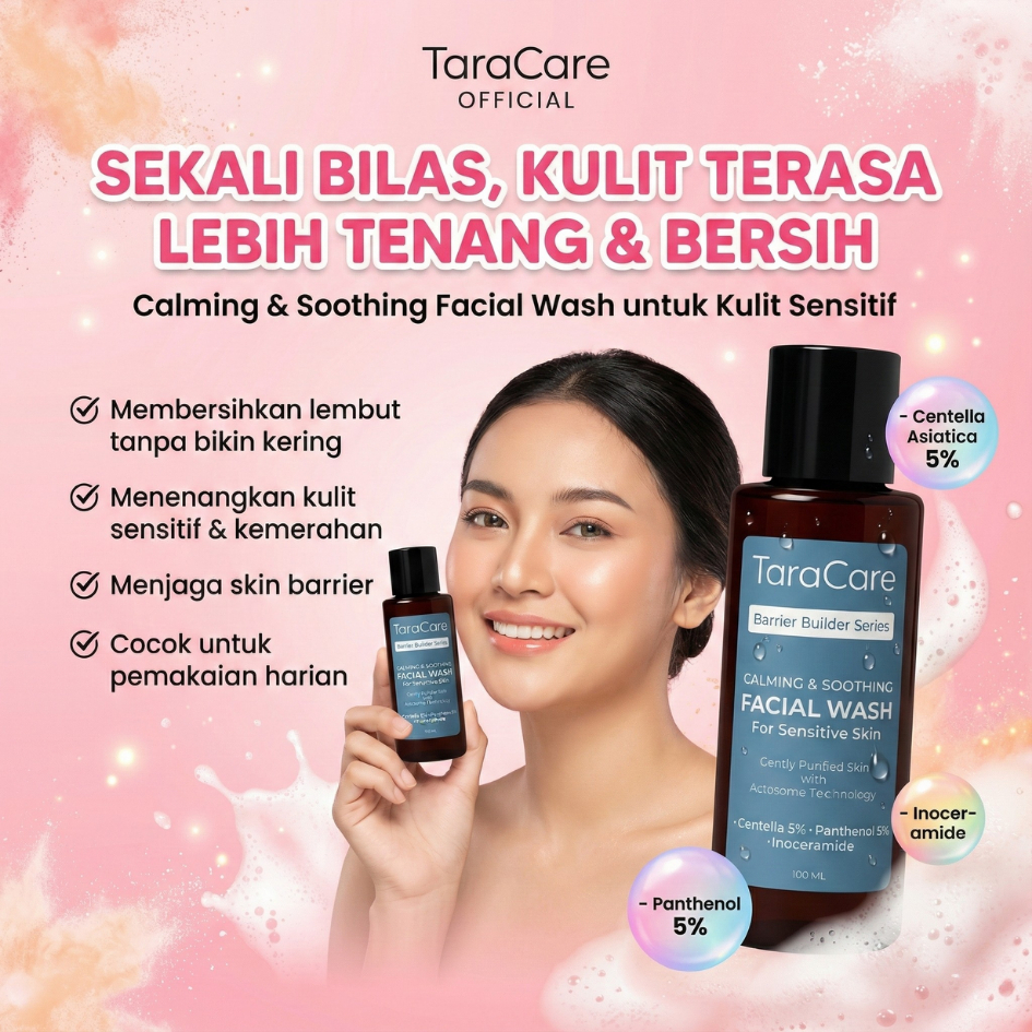 Taracare Facial Wash Centella Untuk Kulit Sensitif