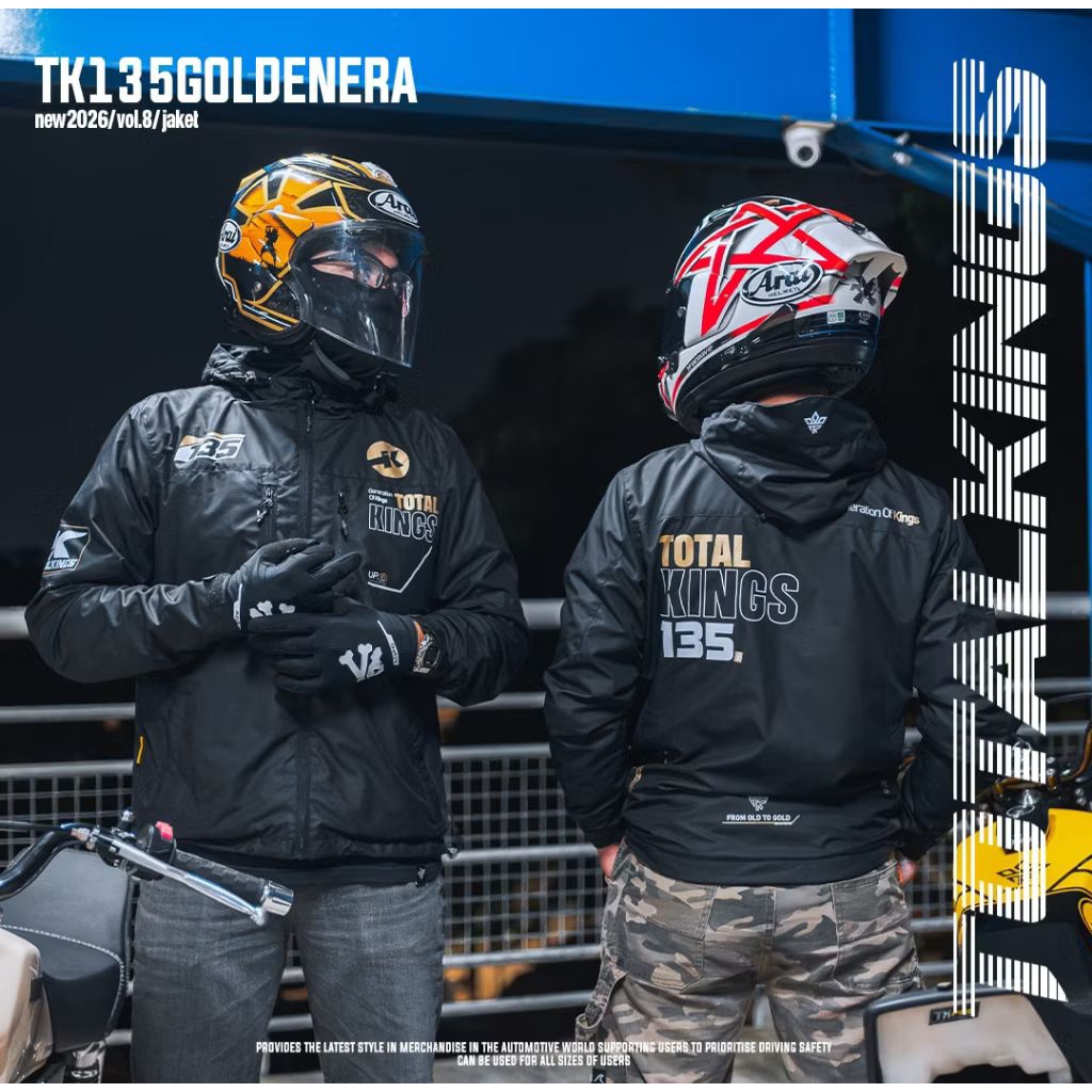 Total Kings Jaket Motor Windbreaker Vol 8 Goldenera