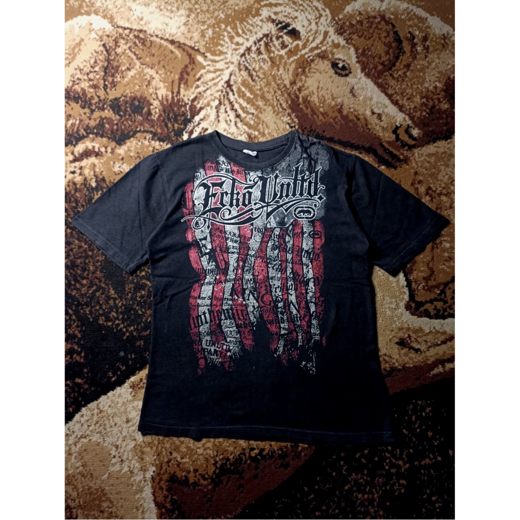 Ecko Unltd American Flag Tee NOT JNCO SOHK DOGTOWN SOUTHPOLE COOGI AVIREX AFFLICTION TAPOUT XZAVIER 