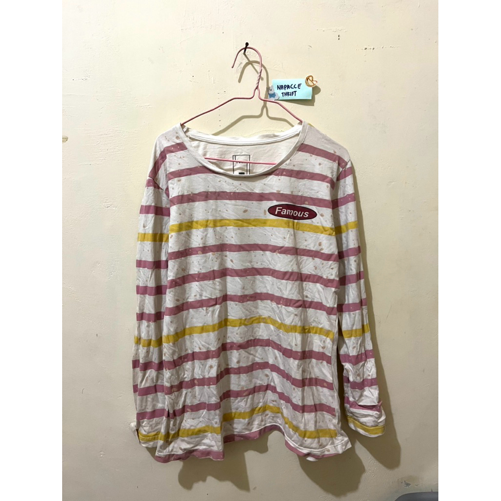 Kaos Polos Garis T Zone-Preloved