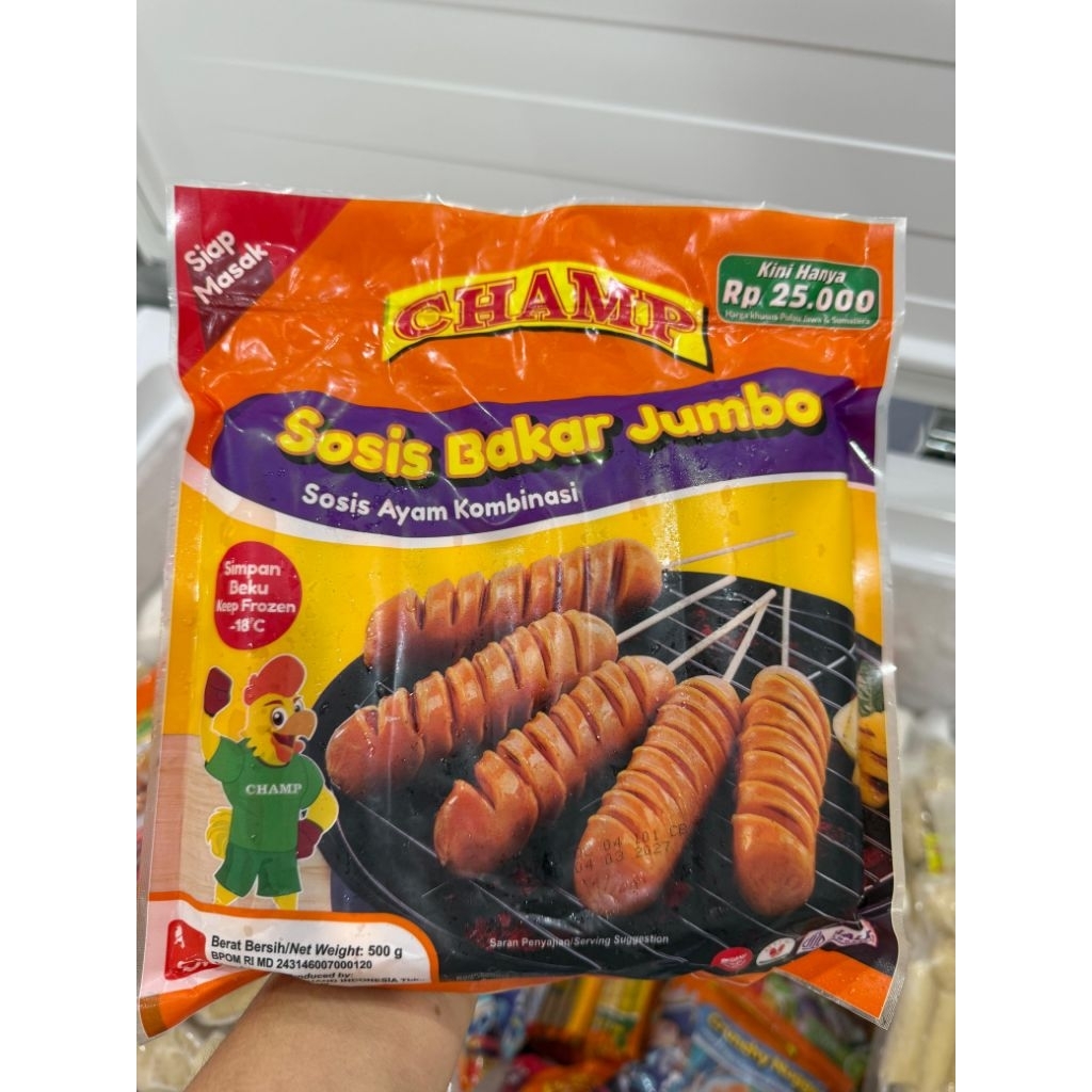 SOSIS BAKAR CHAMP JUMBO 500GRAM