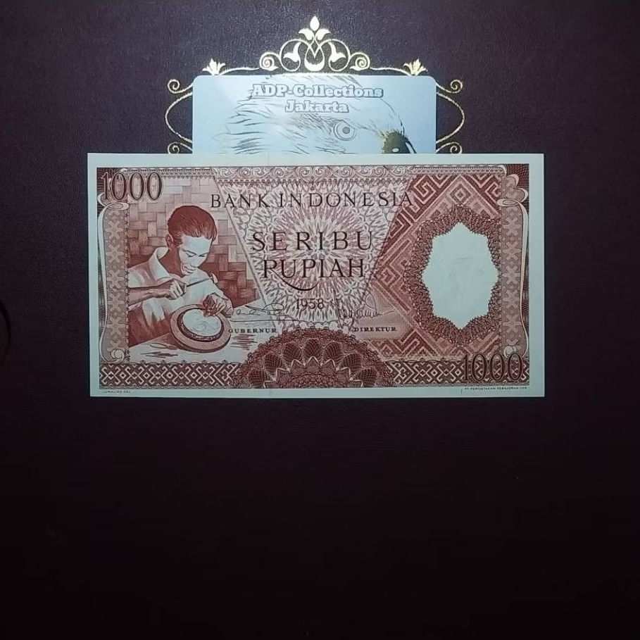 Uang Kuno 1000 Pekerja Coklat