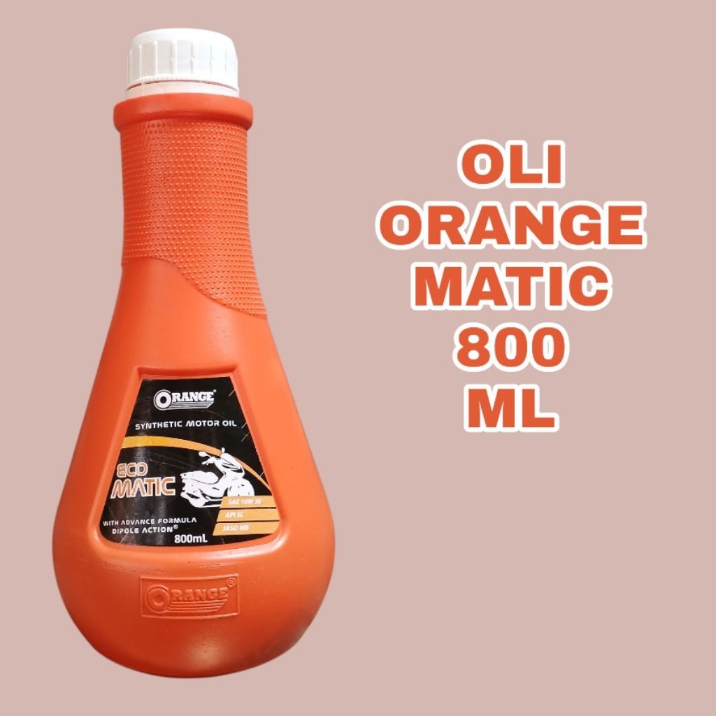 [JAMINAN 100% ASLI] OLI MOTOR MATIC SAE 10W 30 ORANGE 800ML HONDA BEAT VARIO 110 GENIO SCOOPY