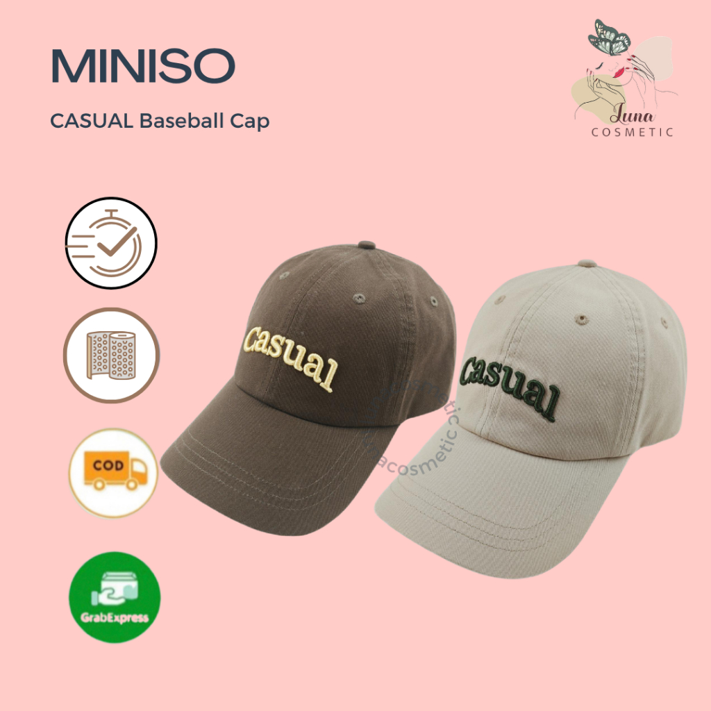 Miniso Topi Baseball Casual Embroidery
