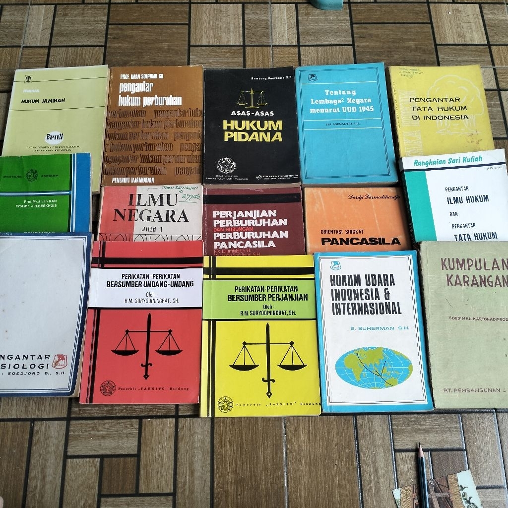 BUKU HUKUM JADUL: ILMU NEGARA JILID 1, PERIKATAN BERSUMBER UNDANG UNDANG, PENGANTAR ILMU HUKUM, PENG