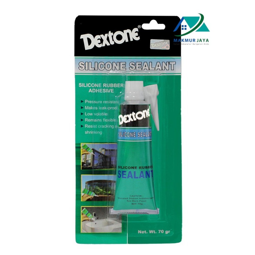 Lem kaca dextone / Dextone Silicone Sealant 70 gram / Lem aquarium