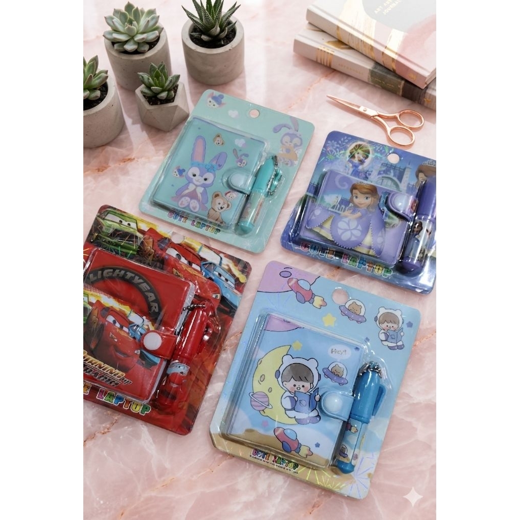 Diary Mini Set Pulpen Notebook Mini Pulpen Lucu