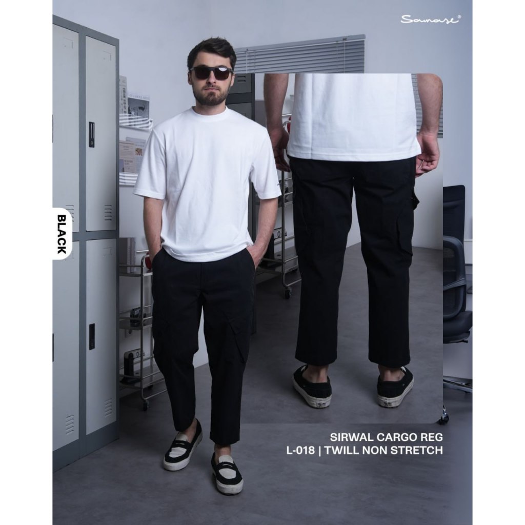 SAMASE Sirwal Cargo Reguler L018 Celana Panjang Pria Samase Original Produk Terbaru Samase Official