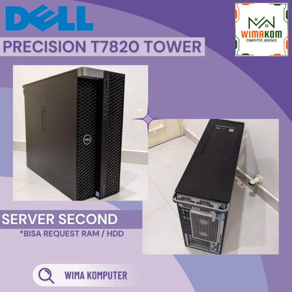 SERVER DELL T7820 DOBEL GOLD 6130 RAM 128GB SATA 4TB VGA QUADRO K2000