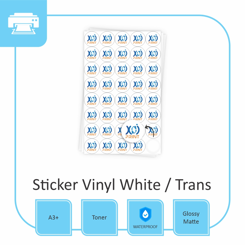 CETAK STICKER CUSTOM | STICKER VINYL | STICKER TRANSPARANT | WATERPROOF