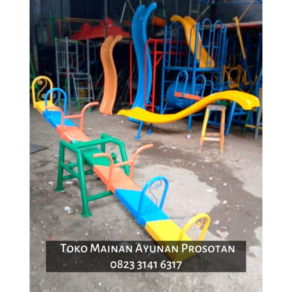 Jungkat - Jungkit - Jungkitan - Spring Rider - Playground Jungkat Jungkit - Playground Jungkitan - M
