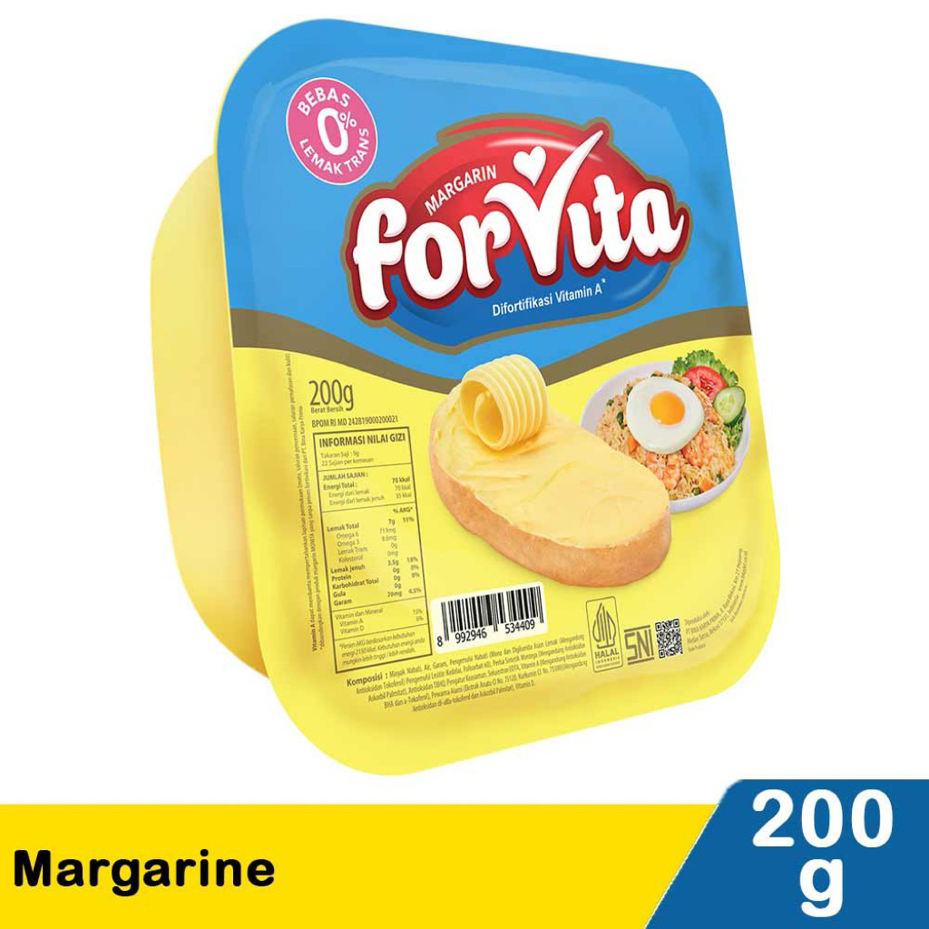 Forvita margarin 200gram / Forvita margarin serbaguna
