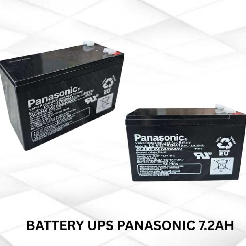 Batre Battery Baterai UPS Panasonic 12V 12 V 12Volt 7.2AH 7AH