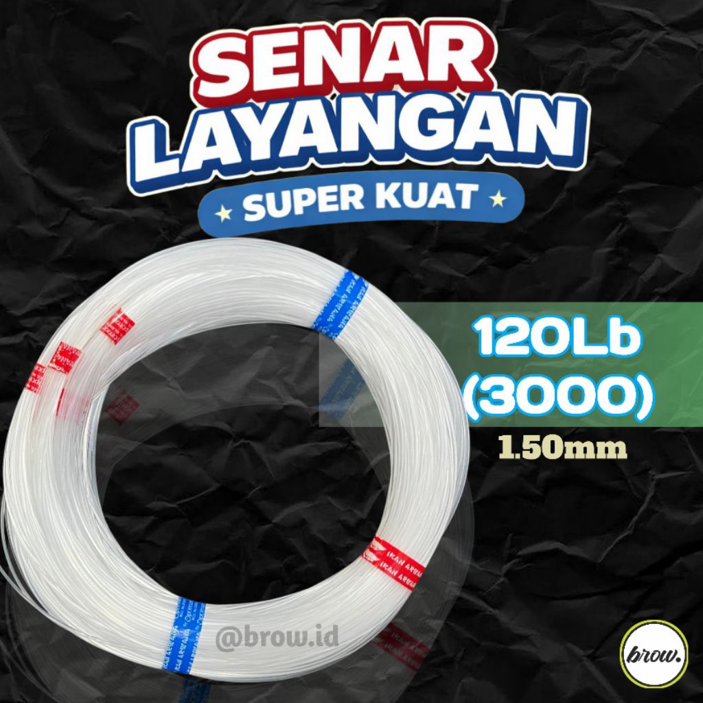 SENAR UK 3000 IKAN ARWANA / KAKAP SENAR LAYANGAN GAPANGAN CAP IKAN KAKAP
